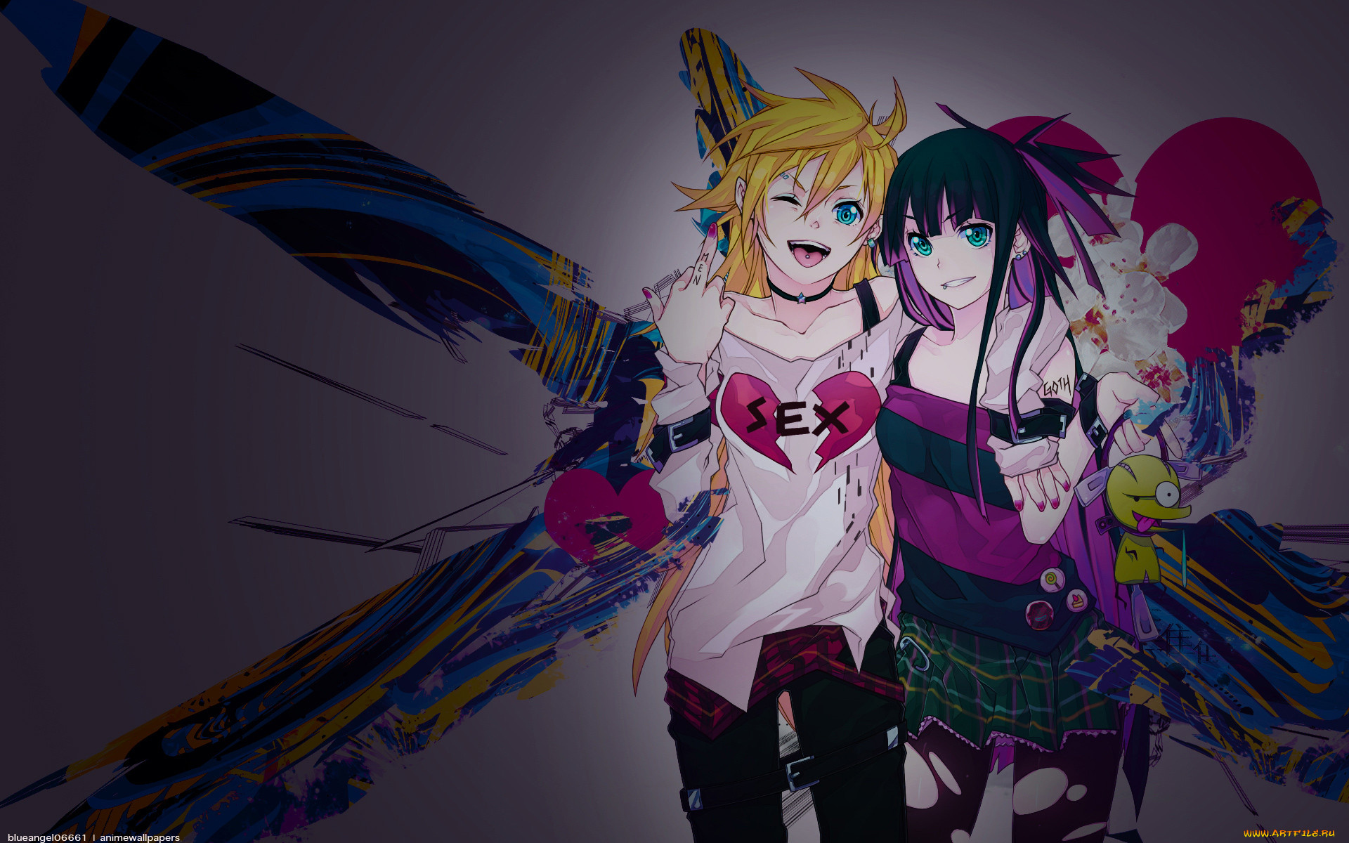 , panty, stocking, with, garterbelt, and, anarchy